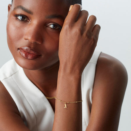 Cowboy Boot Bracelet Gold